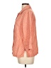 Chico's 100% Linen Stripes Orange 3/4 Sleeve Button-Down Shirt Size Lg (2) - photo 5