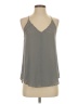 Ann Taylor LOFT 100% Polyester Gray Sleeveless Blouse Size XS - photo 1