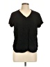 Cloth & Stone 100% Rayon Black Short Sleeve Top Size L - photo 1