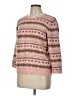 Lauren by Ralph Lauren Print Pink Pullover Sweater Size L - photo 1