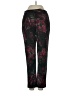 Pearl 100% Nylon Floral Black Casual Pants Size 2 - photo 1