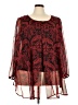 Avenue Red 3/4 Sleeve Blouse Size 22 Plus - photo 1