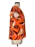 DR2 100% Polyester Orange Short Sleeve Blouse Size L - photo 4