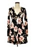 Forever 21 Floral Black Casual Dress Size M - photo 1