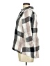 Soft Surroundings Checkered-gingham Gray 3/4 Sleeve Button-Down Shirt Size M - photo 5