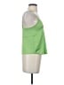MNG 100% Polyester Green Sleeveless Top Size S - photo 4