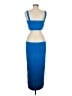 Express Color Block Blue Cocktail Dress Size M - photo 2