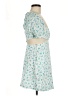 Zara 100% Polyester Hearts Blue Cocktail Dress Size M - photo 4