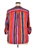Torrid 100% Polyester Color Block Orange 3/4 Sleeve Blouse Size 2X Plus (2) - photo 2