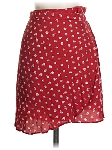 Madewell Wrap Mini Skirt in Bandana Flower (view 1)