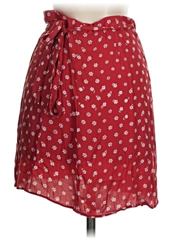Madewell Wrap Mini Skirt in Bandana Flower (view 2)