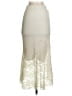 Unbranded Solid Floral Ivory Formal Skirt Size S (estimated) - photo 2