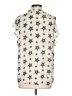 Zara Basic Stars Ivory Short Sleeve Blouse Size XS - photo 2