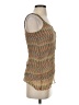 Ella Moss 100% Silk Gold Tan Sleeveless Top Size XS - photo 4