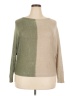 MADE IN ITALY Color Block Tan Pullover Sweater Size XL (estimated) - photo 1