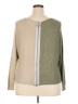 MADE IN ITALY Color Block Tan Pullover Sweater Size XL (estimated) - photo 2