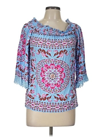 Entro 3/4 Sleeve Blouse (view 1)