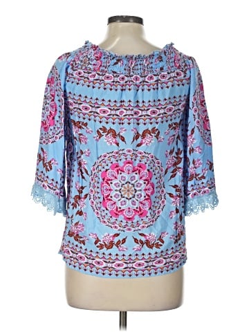 Entro 3/4 Sleeve Blouse (view 2)