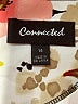 Connected Apparel Print Ivory Cocktail Dress Size 14 - photo 7