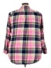 Lands' End 100% Baumwolle Plaid Pink 3/4 Sleeve Button-Down Shirt Size 22 - photo 2