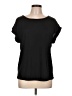 Peach Black Short Sleeve Top Size L - photo 1