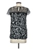 Ann Taylor 100% Polyester Black Short Sleeve Top Size XS - photo 2
