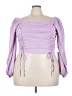 Arula 100% Polyester Purple 3/4 Sleeve Blouse Size 3X - photo 1
