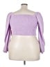 Arula 100% Polyester Purple 3/4 Sleeve Blouse Size 3X - photo 2