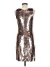 BB Dakota Metallic Silver Cocktail Dress Size 6 - photo 2