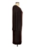 Moda International Solid Brown Casual Dress Size L - photo 4