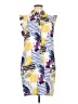 Chico's Print Purple Casual Dress Size L - photo 1