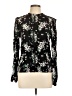 oasis 100% Viscose Floral Black Long Sleeve Blouse Size 12 - photo 1