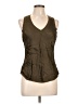 LA Made 100% Rayon Brown Sleeveless Blouse Size L - photo 1