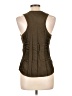 LA Made 100% Rayon Brown Sleeveless Blouse Size L - photo 2