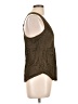 LA Made 100% Rayon Brown Sleeveless Blouse Size L - photo 4
