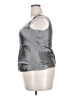 Doncaster Collection 100% Silk Silver Sleeveless Top Size 18 - photo 5