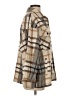Zara Plaid Tan Coat Size S - photo 4