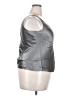 Doncaster Collection 100% Silk Silver Sleeveless Top Size 18 - photo 4