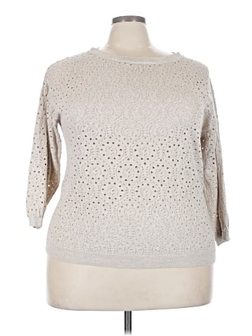 ELOQUII by The Limited Pullover Sweater (view 1)