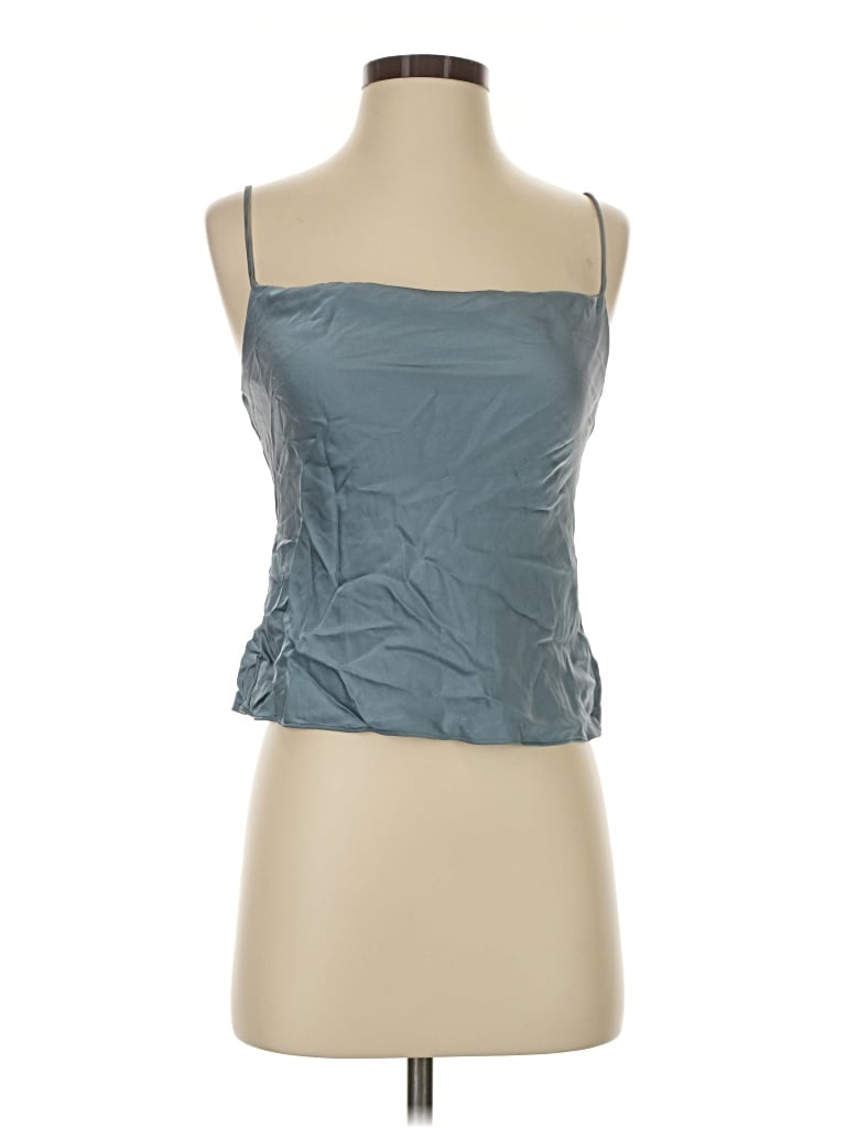 Pre-owned Babaton Sleeveless Top Teal Strapless Neckline Tops