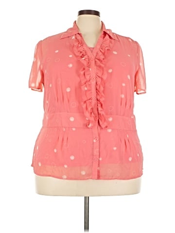 JM Collection Short Sleeve Blouse (view 1)