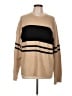 Theory Color Block Tan Wool Sweater Size L - photo 1