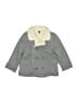 Baby Gap 100% Cotton Chevron-herringbone Gray Coat Size 4T - photo 1