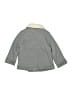 Baby Gap 100% Cotton Chevron-herringbone Gray Coat Size 4T - photo 2