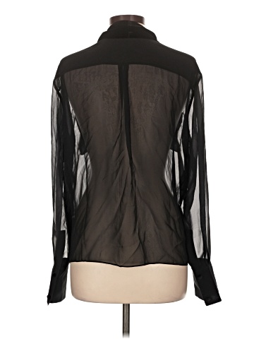 FRAME Long Sleeve Silk Top (view 2)