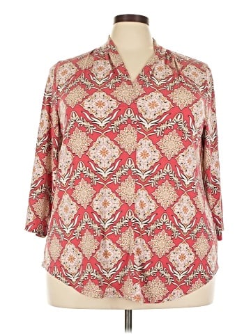 JM Collection 3/4 Sleeve Blouse (view 1)