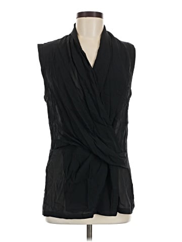 Helmut Lang Sleeveless Silk Top (view 1)
