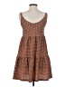 Blu Pepper Checkered-gingham Brown Casual Dress Size S - photo 2