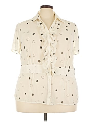 JM Collection Short Sleeve Blouse (view 1)