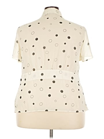 JM Collection Short Sleeve Blouse (view 2)